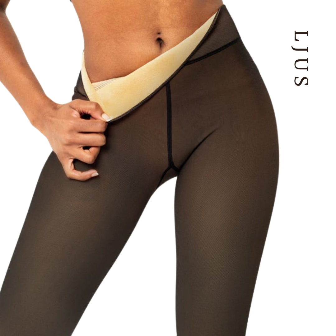 Cozeé™ Genomskinliga Fleecefodrade Tights