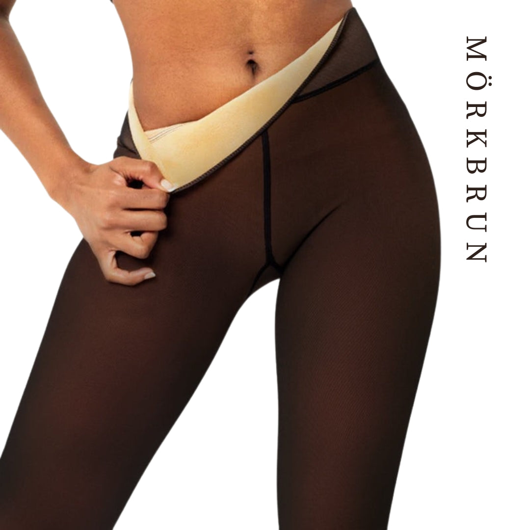 Cozeé™ Genomskinliga Fleecefodrade Tights