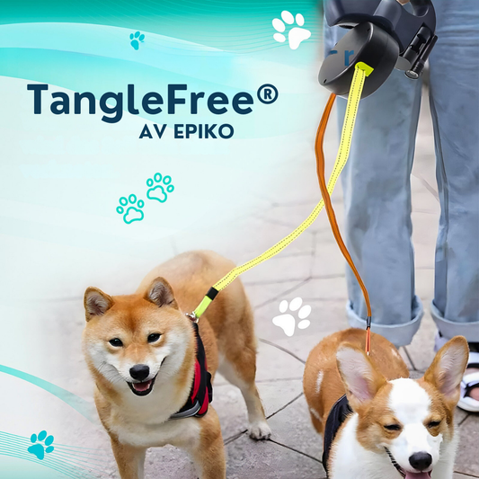 TangleFree® Dubbelt hundkoppel