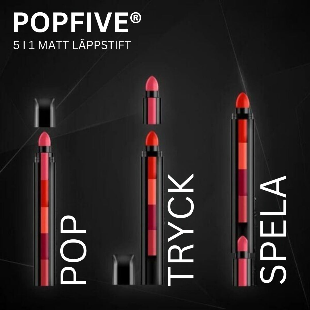 PopFive® 5 i 1 Matt Läppstift