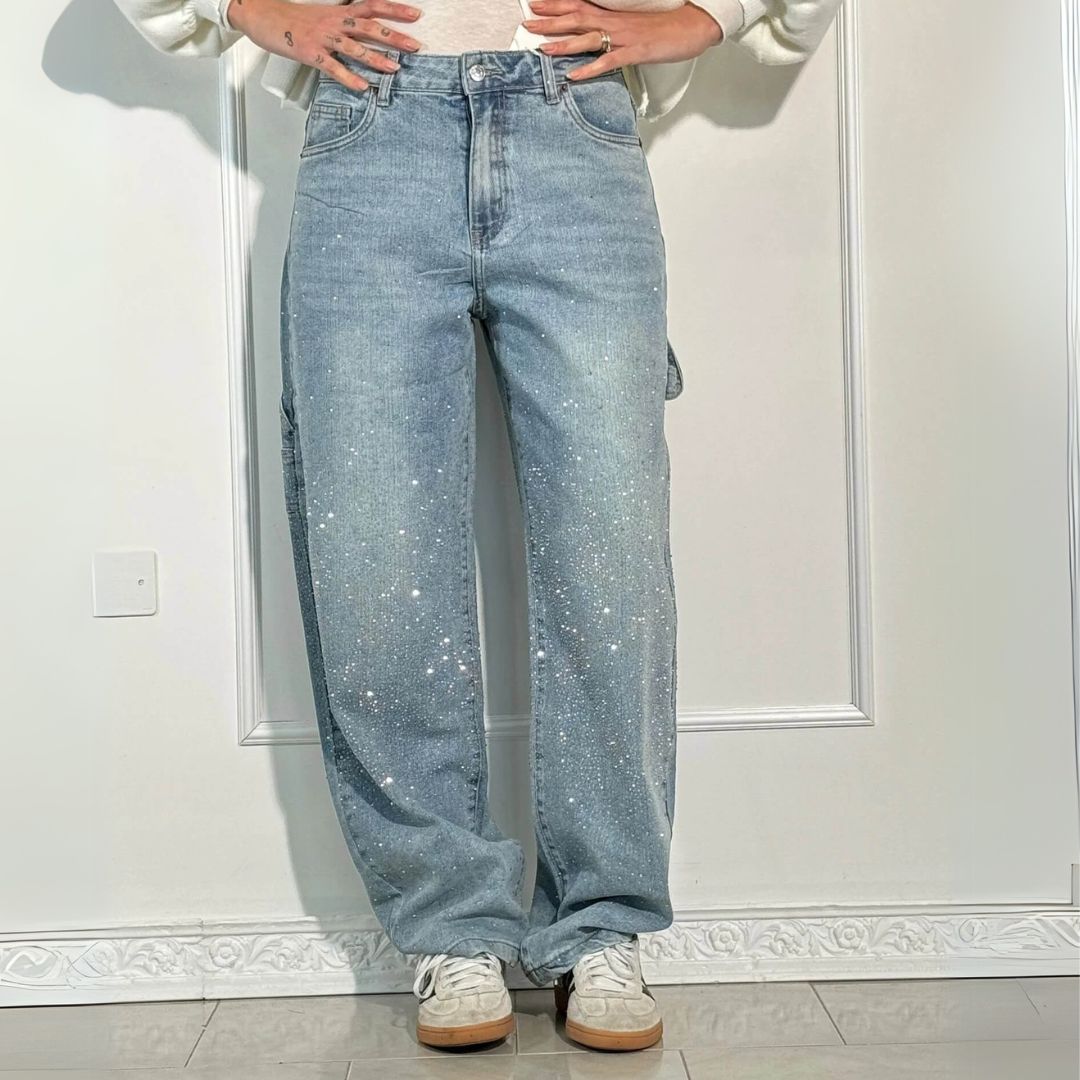 Lustre™ jeans med vida ben för kvinnor