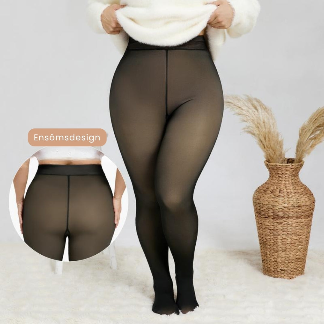 Cozeé™ Genomskinliga Fleecefodrade Tights