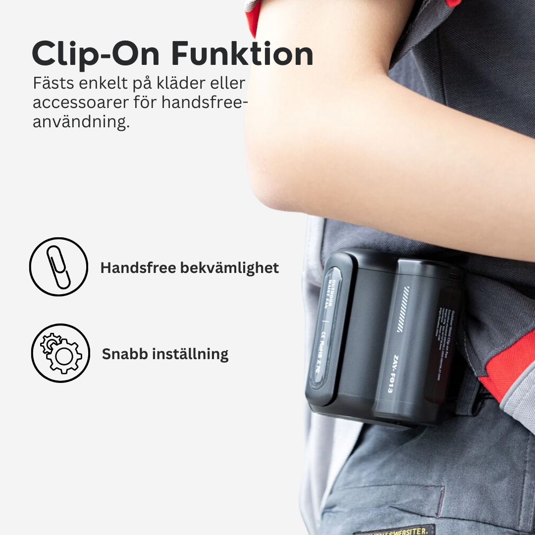 Coolix® Clip-on bärbar luftkylare