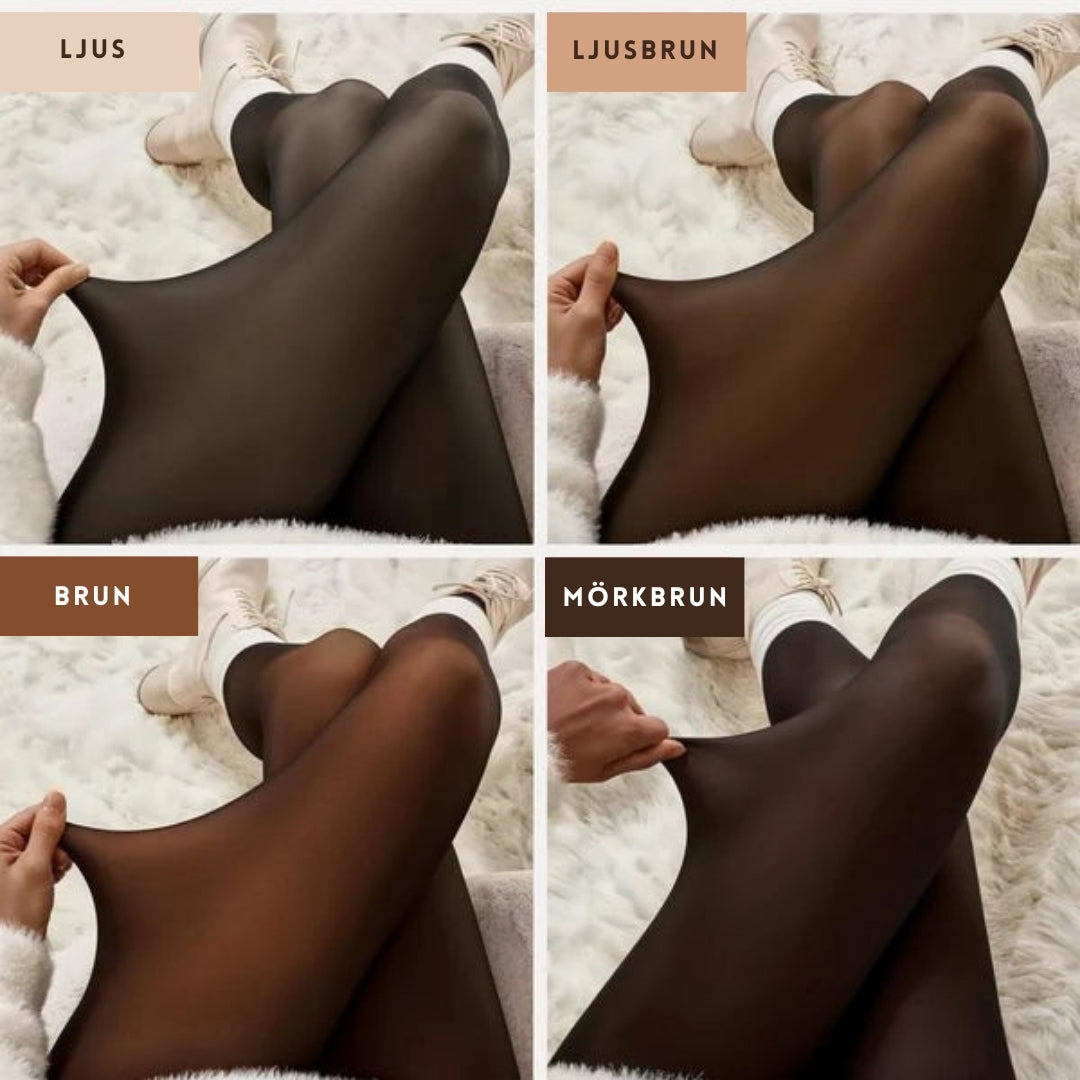 Cozeé™ Genomskinliga Fleecefodrade Tights
