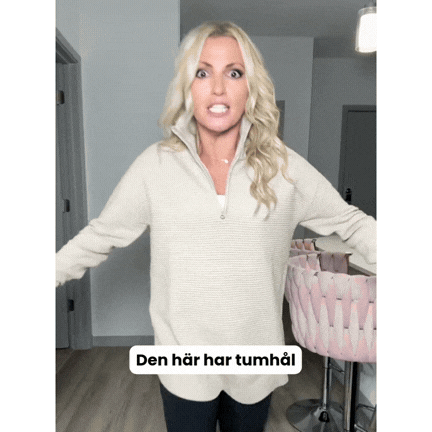 Cora™ Långärmad Tröja med Kvartszip