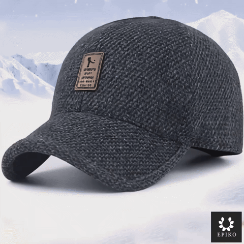 Varm vinterkeps med öronskydd