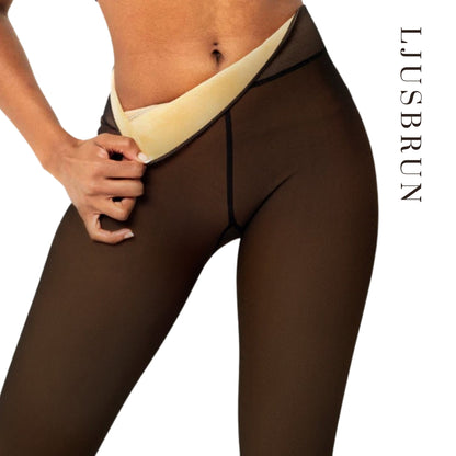 Cozeé™ Genomskinliga Fleecefodrade Tights