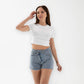 Maia™ Crossover-jeansshorts