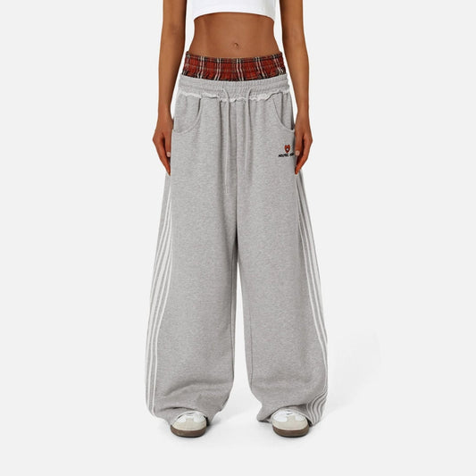 Knox™ Dubbelmidjade Baggy Träningsbyxor