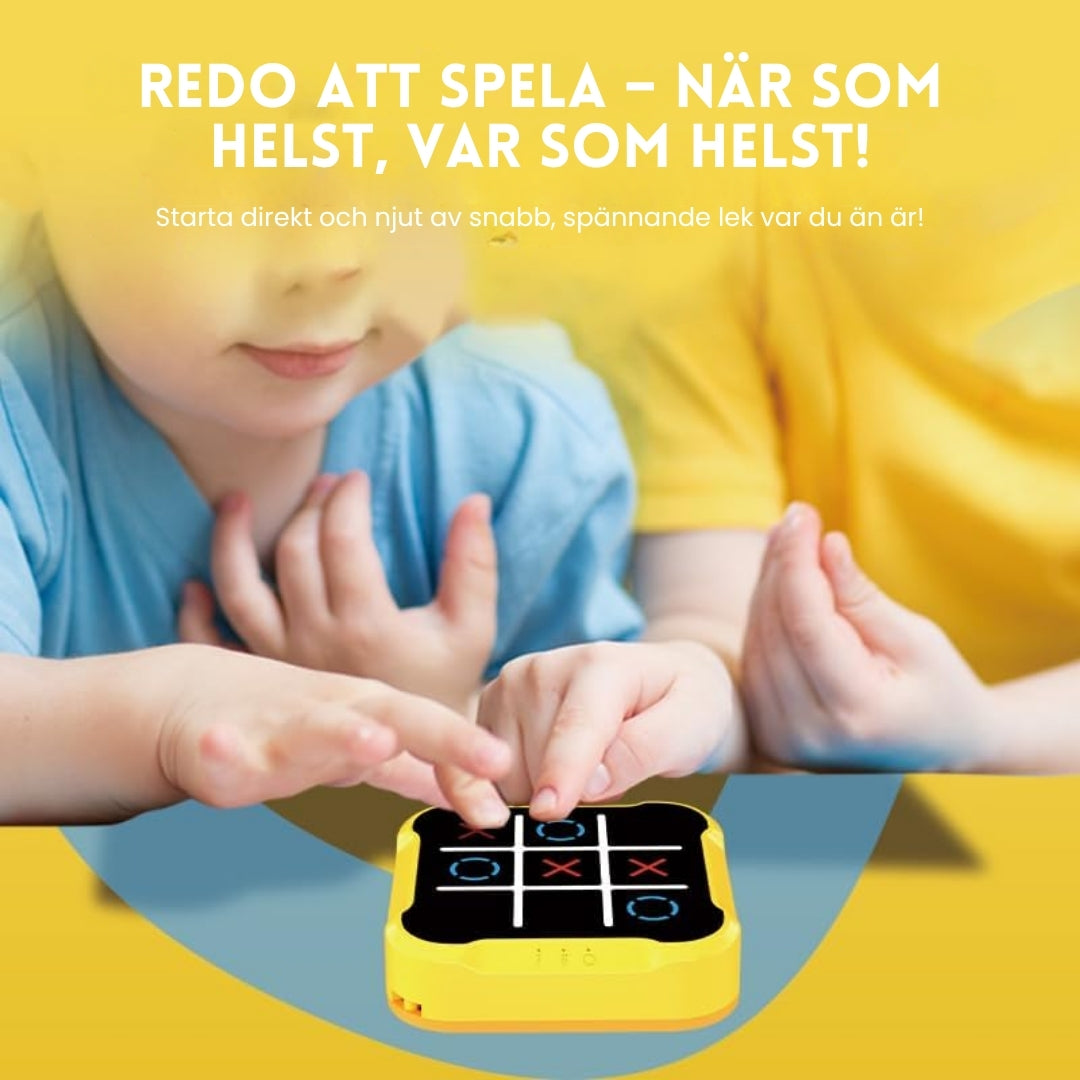 GameBolt™ 4-i-1 Handhållen Tre-i-Rad-Leksak