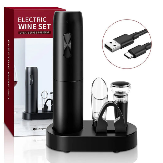 VinoElektro™ - Uppladdningsbar elektrisk vinöppnare i present